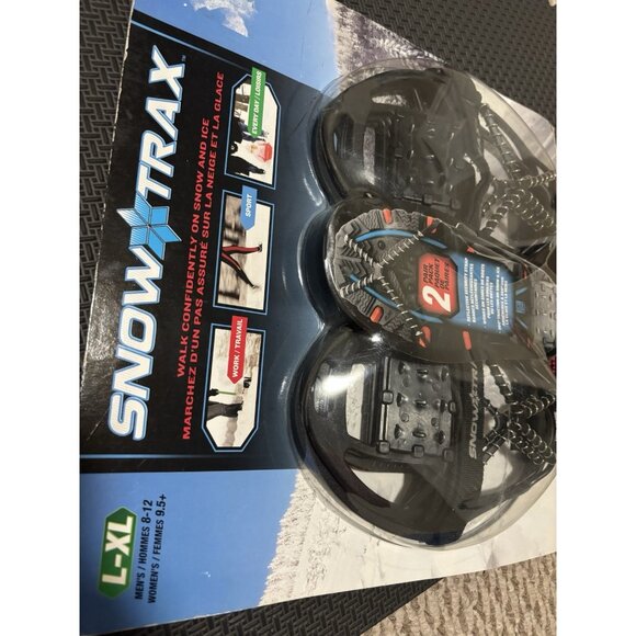 Snow ice Traction Snowtrax for  Large-XL, fits MEN 8-12 WOMEN 9.5+ outdoor shoes - Picture 10 of 13